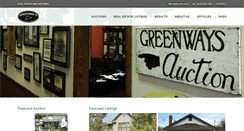 Desktop Screenshot of greenwaysrealestateandauction.com